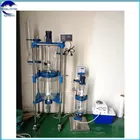 10L-100L Laboratory Double Layer Jacketed Chemical Stirred vacuum jacket glass reactor,double Glass Reactor