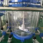 150L Chemical Laboratory borosilicate Double Layer Stirred  jacketed glass reactor vessel | double jacket reactor