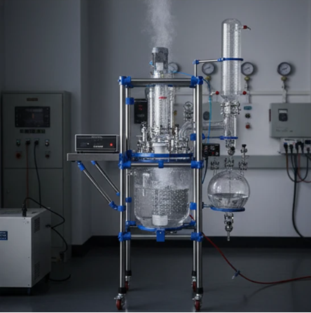 continuous flow ultrasonic reactor