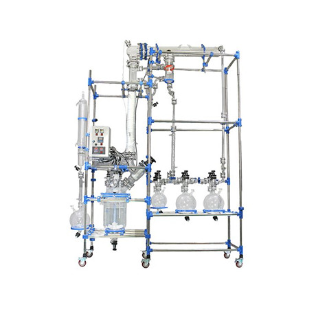 New Design Lab Glass Vacuum Fractionation Fractional Distillation Column reactor