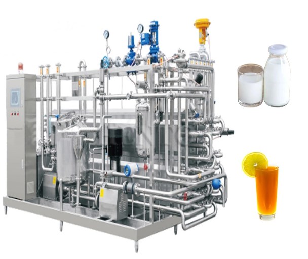 Factory Automatic Tubular Pasteurizer Fruit Juice Beverage Milk Uht Sterilizer Machine Sterilization Line