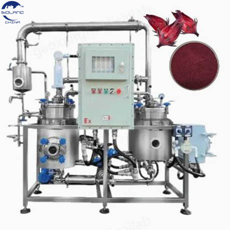 200L Herbs Low Temperature vacuum extraction machine for Vanilla Solvent Extraction